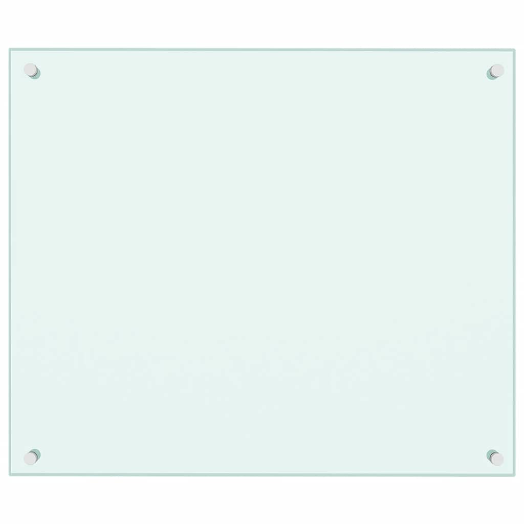 Kitchen Backsplashes 2 pcs White 70x60 cm Tempered Glass